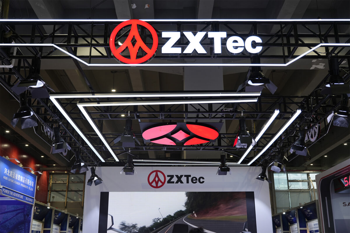 ZXTec Qilin flagship electric moped with 85 km per hour top speed, CBS dual-channel braking, TCS traction control, and HHC