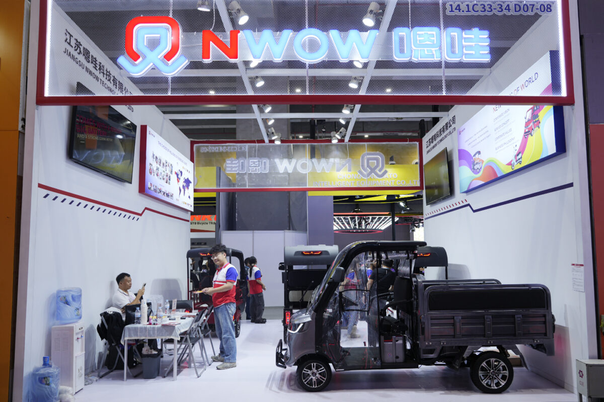 NWOW lineup for Southeast Asia with three cargo electric scooters and one passenger model for short-haul logistics