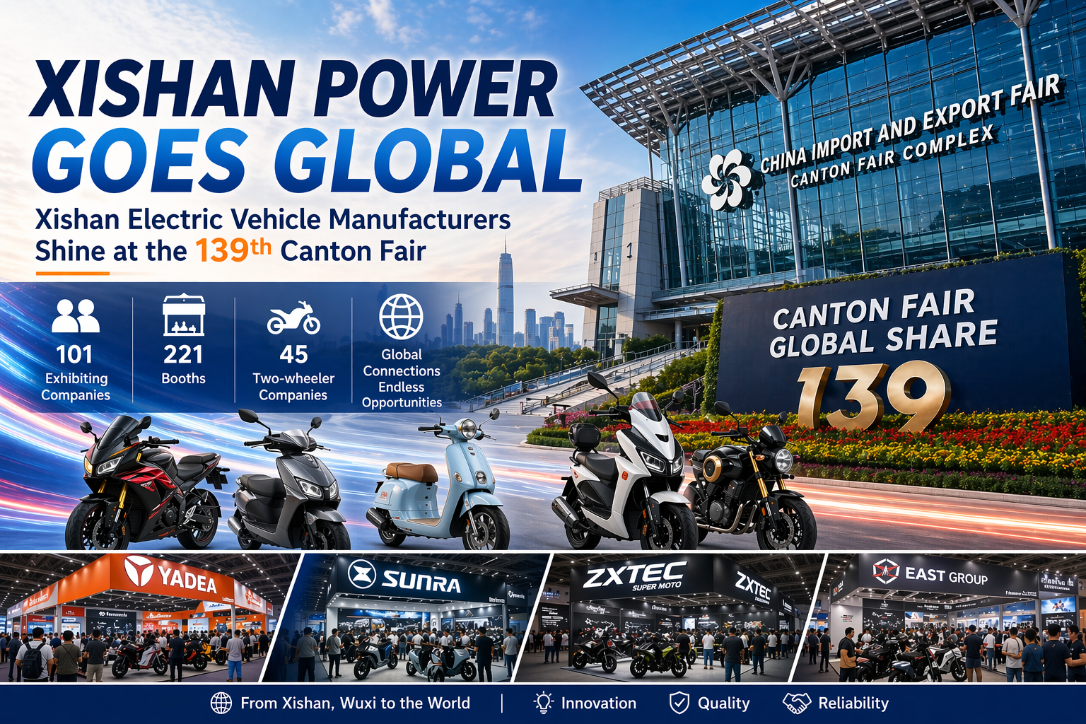 Xishan electric vehicle manufacturers at the 139th Canton Fair cover image